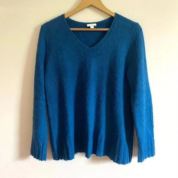 J. Jill Blue V Neck Sweater - Picture 2 of 12